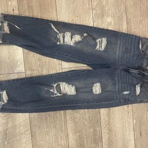 Men's Distressed Jeans - Black